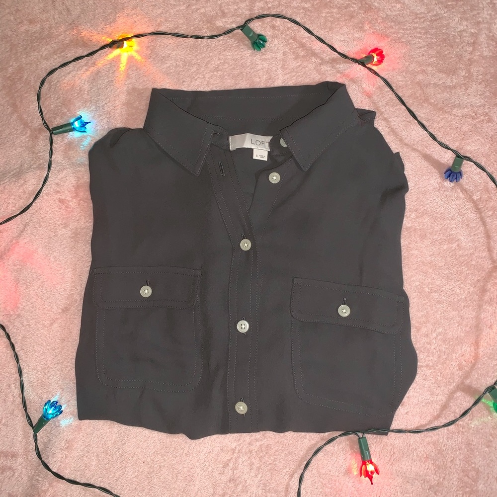 Loft button down blouse